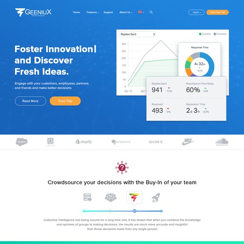 Landing Page design