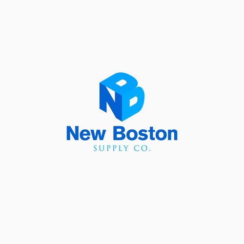 Logo and visual identity for New Boston Supply Co.