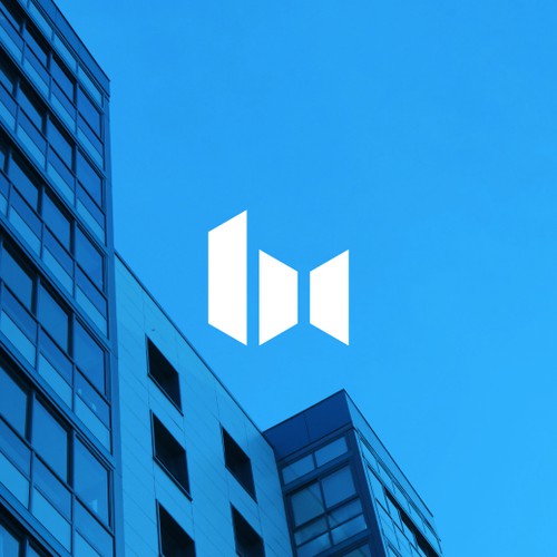 Modern Real Estate Logo with Minimal Architectural Monogram