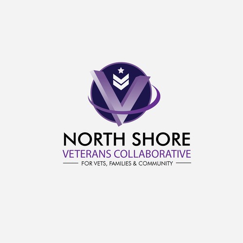Stylish V logo for Veterans