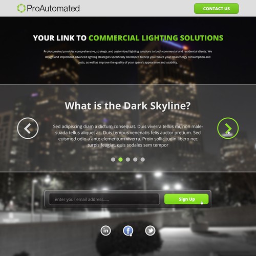 Help save energy - Create a dark skyline WebPage