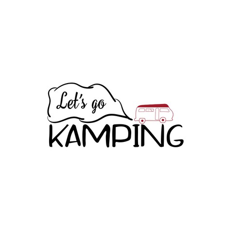 Playful logo proposal for a camping blog