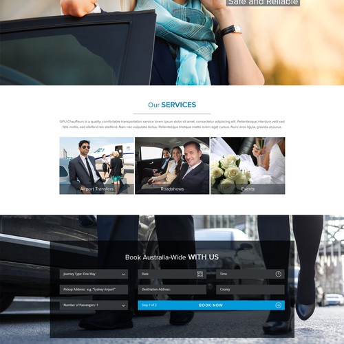 Landing Page Design for GPU Chauffeur