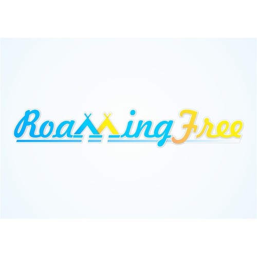 Creative logo for world travelers blog site - Roaming Free