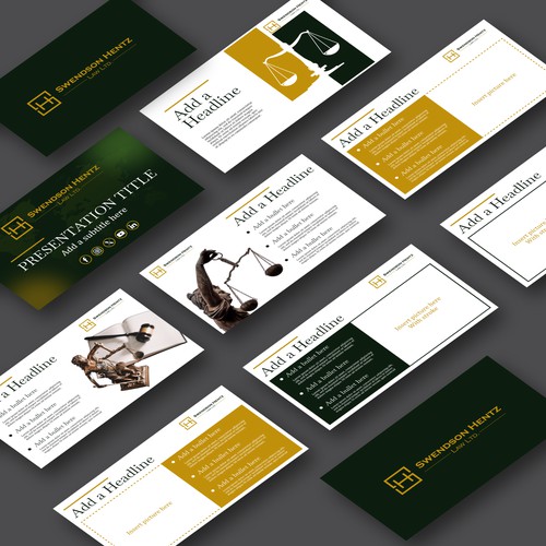 Law Firm Presentation Template Clean Design