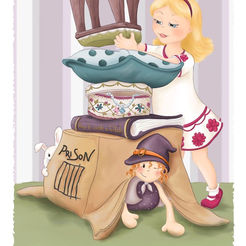 Children's Storybook Illustration - "How To Catch A Witch" - meant foryoung children