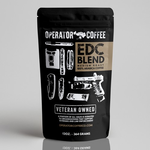 Veteran Coffee Bag Label