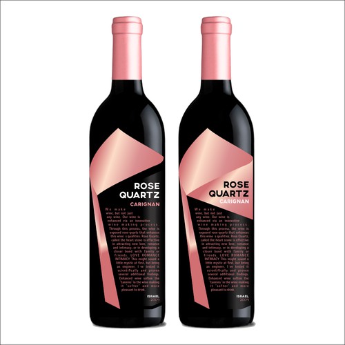 Gems Wine Rose Quartz Carignan Label