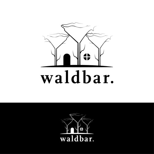 Logo cocept for a bar in the woods