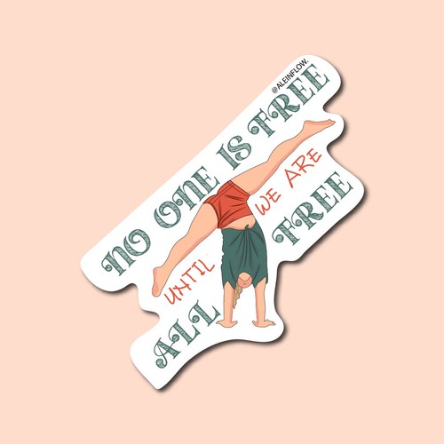 sticker for yoga
