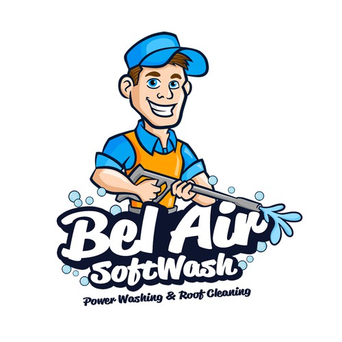 Roof Cleaning Logo Concept for Bel Air Soft Wash