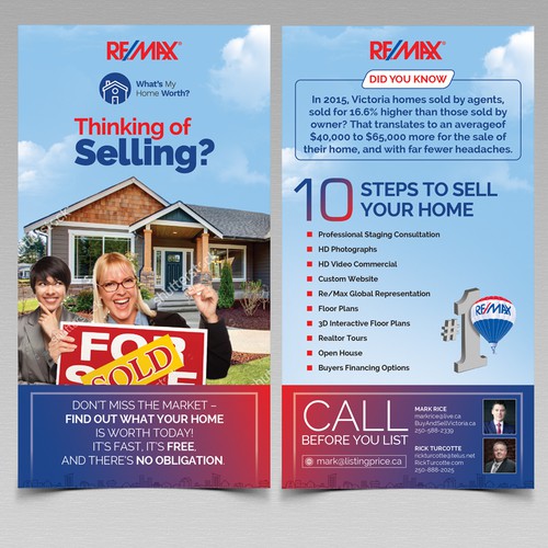 Real estate rack card