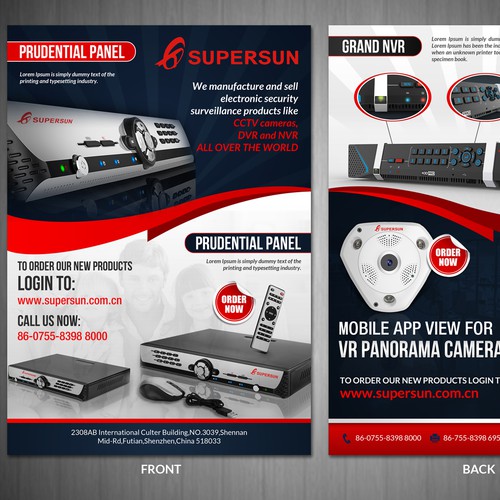 Design a eye-catching flyer design for CCTV Products