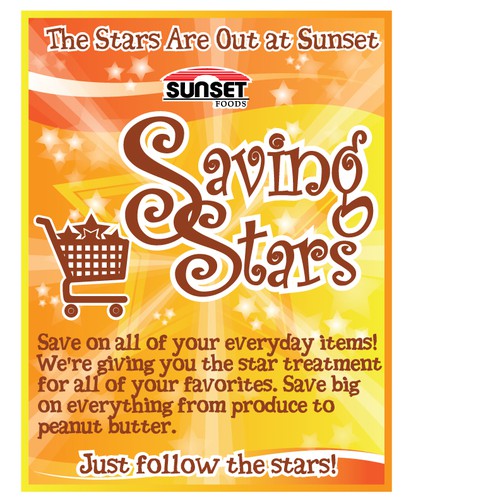 Sunset's Saving Stars - poster design!
