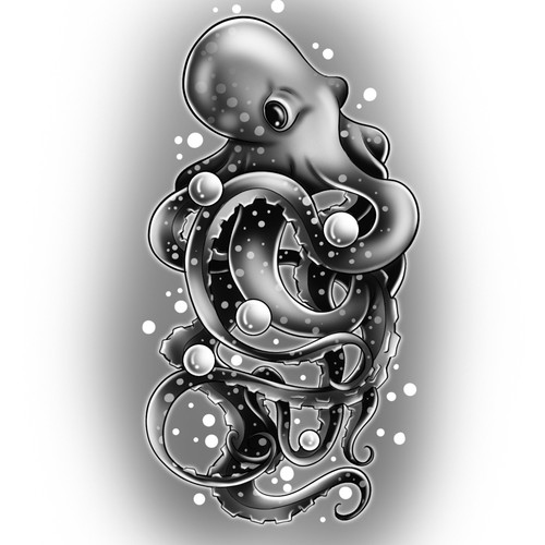 Octopus tattoo design