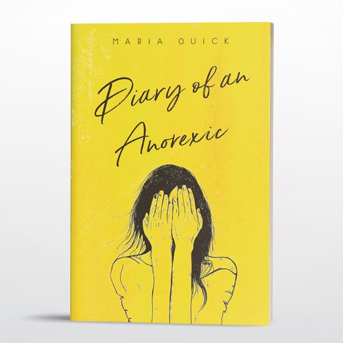 Poignant cover for a book about a woman with anorexia