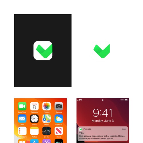 iOS icon for goal tacking app