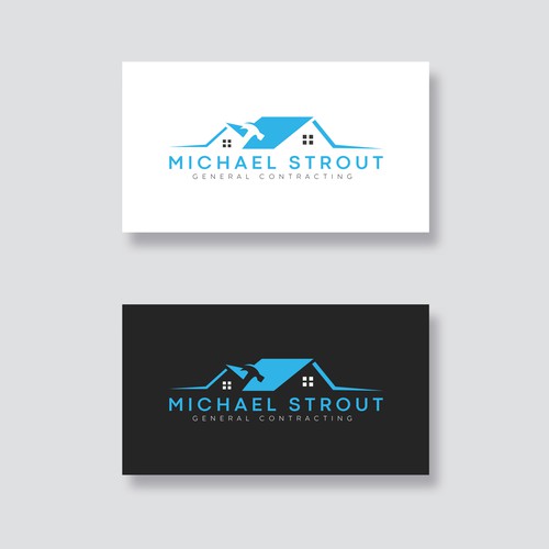michael strout general contracting logo design