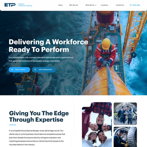 ETP Homepage Design