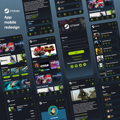 Steam app redesign