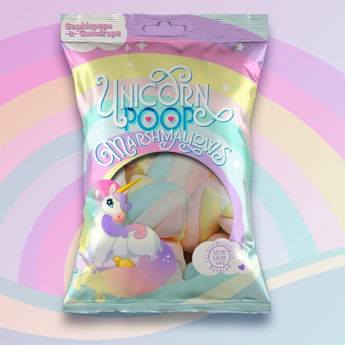unicorn poop marshmallows
