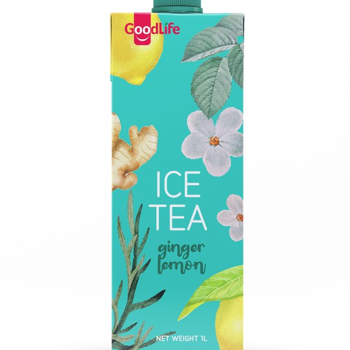 Goodlife ice tea packaging