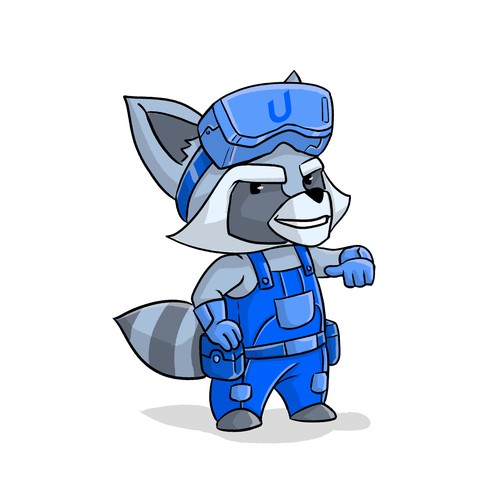 Future Racoon Mascot