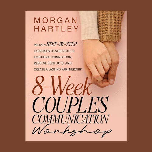 clean and commercial book design for couples communication