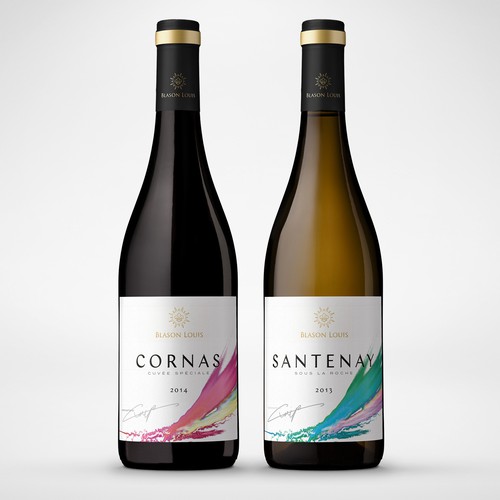 Elegant, minimalistic and modern wine label