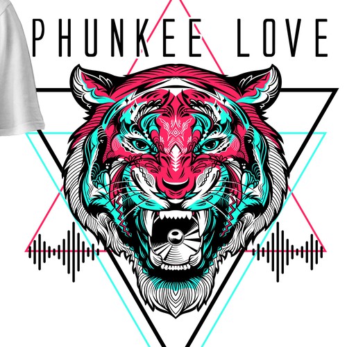 Phunkee Love T-shirt Design