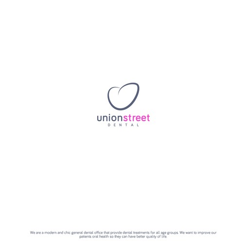 Fun and young logo for Union Street Dental