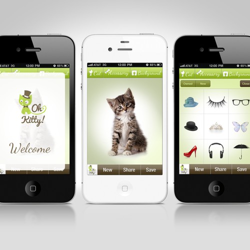 Design an interface for our app - Oh, Kitty!