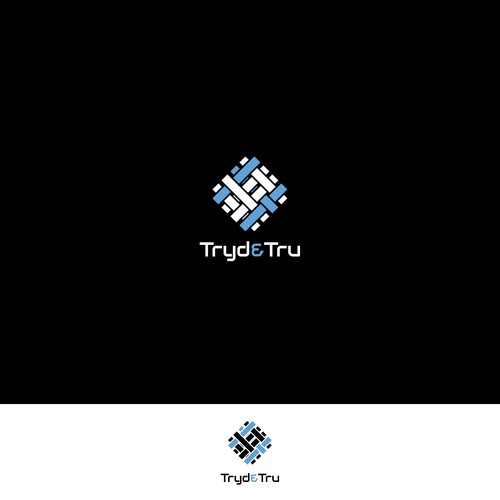 Creative logo and business card for Tryd & Tru