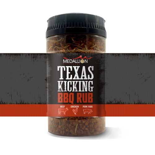 BBQ RUB Label Design