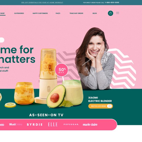 Ecommerce website template design