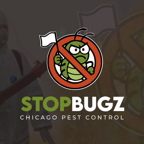 STOPBUGZ – Custom Mascot Logo for Pest Control
