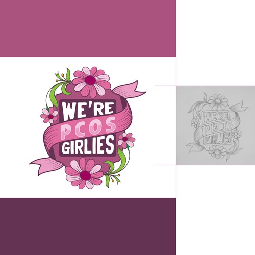 We’re PCOS girlies Logo Design