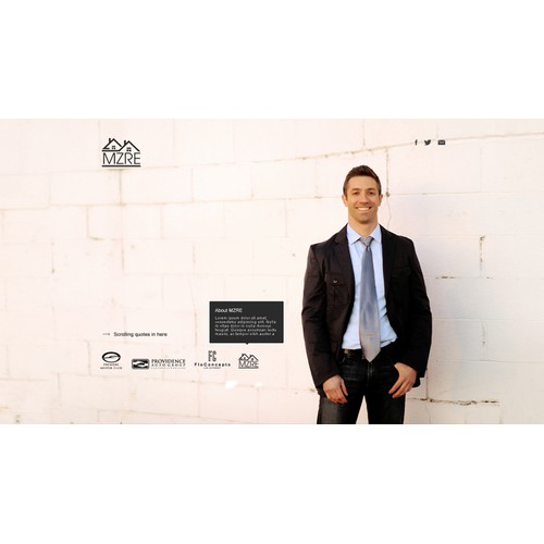 Create a Sleek, Minimal Personal landing page for an Entrepreneur