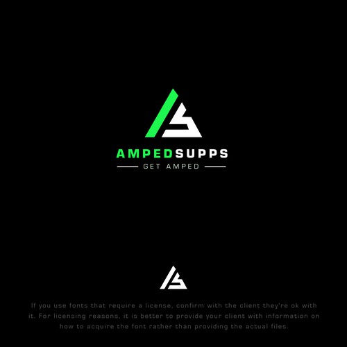 supplement company design Logo