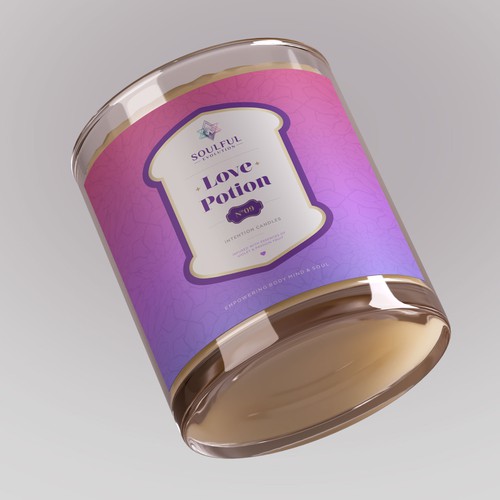 Soulful Candle Label Design