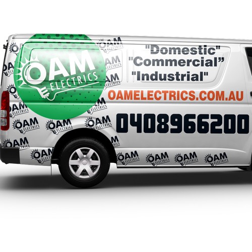 create a half VAN WRAP for a sparky!!!