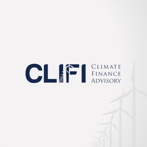 Logo and website for Climate Finance Advisory company