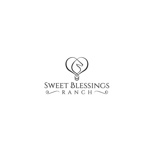 Elegant logo for wedding venue in a horse ranch theme