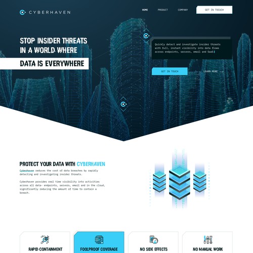 Cyber security - Homepage Design