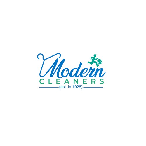logo for a dry cleaning and laundry