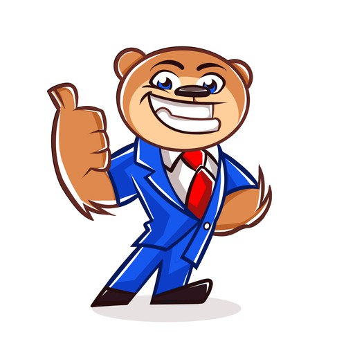 Attractive Trusting Lawyer Bear MASCOT