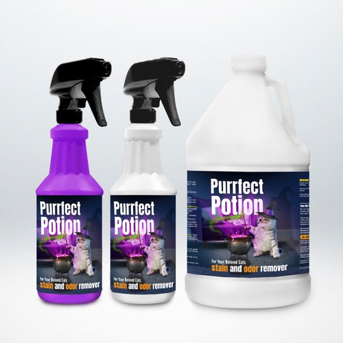 Cat Stain & Odor Remover Product Label
