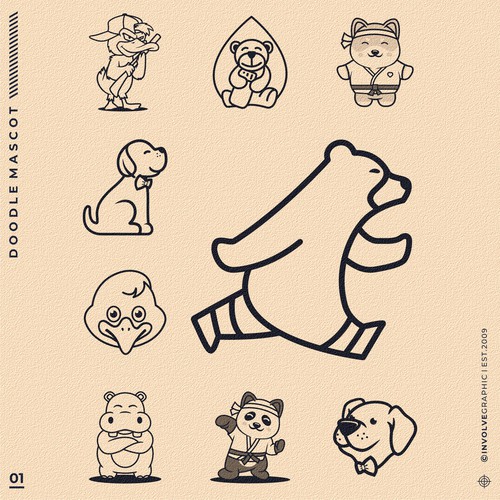 DOODLE MASCOT LOGO COMPILATIONS