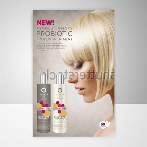 Onesta Hair Care New Product Poster