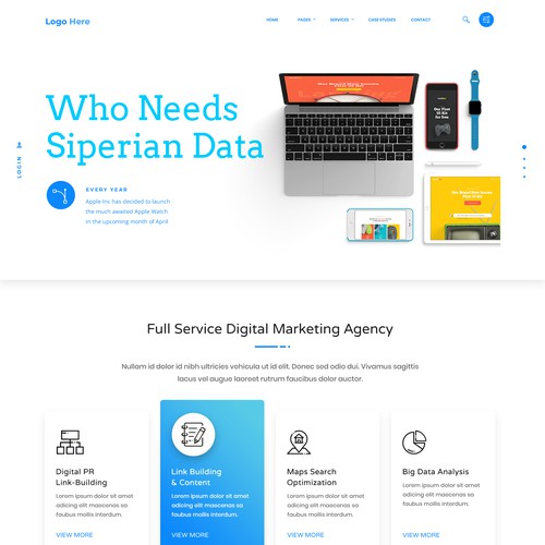 Marketing agency Web page
